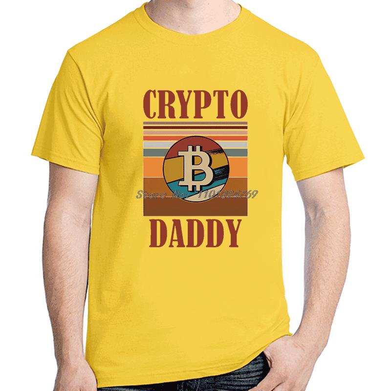 Crypto Dad Daddy Father Fashion Graphic T Shirts Cotton Short Sleeve Tshirts Summer Harajuku Tees Tops Streetwear Unisexs Clothes
