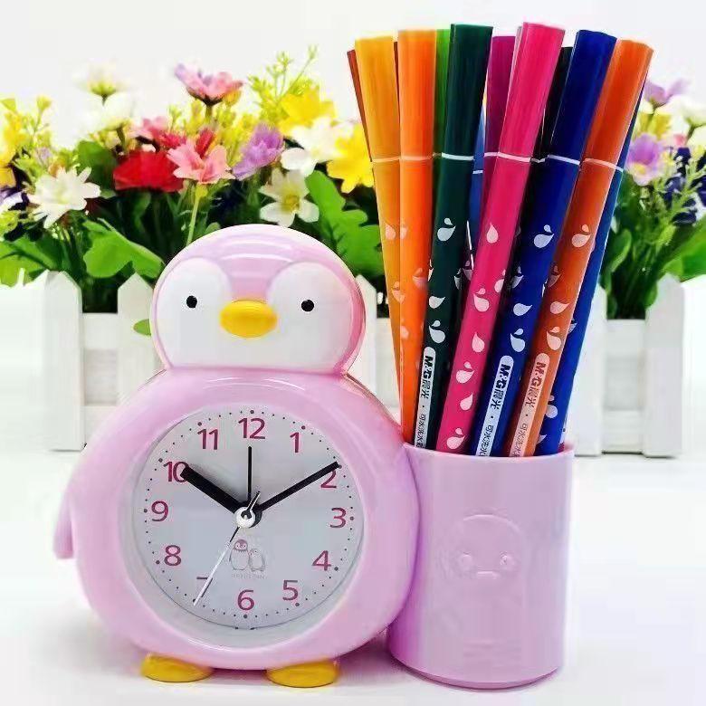 

Студенческий будильник Креативные часы Будильник Милый тигр Прикроватные Милые Детские Мультяшные Часы Обучение Простой Настольный