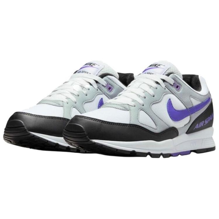 Νέα Ανδρικά Αθλητικά Παπούτσια Nike Air Span 2 Αντιολισθητικά Ανθεκτικά στη Φθορά Χαμηλά Casual Μαύρα Λευκά Μωβ AH8047-013