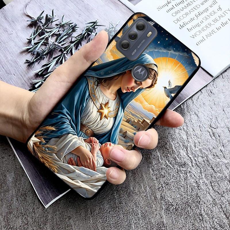 

Jesus and Mother Mary Family Phone Case For G84 G22 G32 G34 G52 G10 G20 G30 G60 G60S G13 G50 G54 G62 G53 G72 G85 G24 Power Moto G72