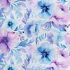 Royal Samt Stoff Polyester Zum Nähen - Motiv Blumen - Rdx2992