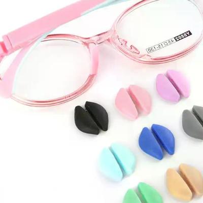 1 Pair Children Silicone Glasses Nose Pads Soft Non Slip Air Cushion Nose Holder Insert Nose Pad For Glasses Eyewear Accessories