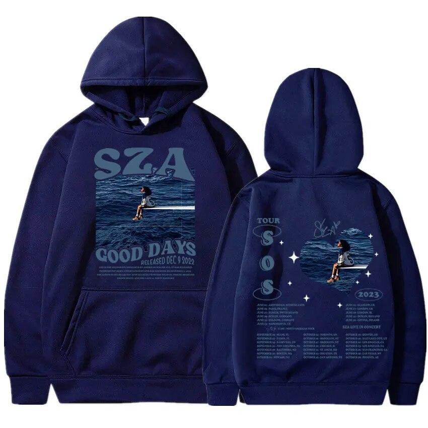 Sza Sos Good Days Printed Hoodies Men Woman Hoodie Setwear