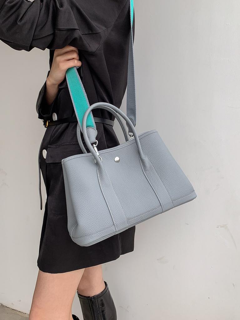 New Leather Garden Bag Fashion First Layer Cowhide Women's Bag Versatile Large Capacity Women's Handbag Pure Leather Tote Bag