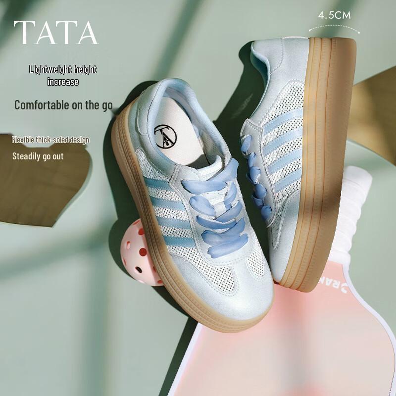 TATA Women s Breathable Thick-Sole Casual Sneakers CL701BM5 36