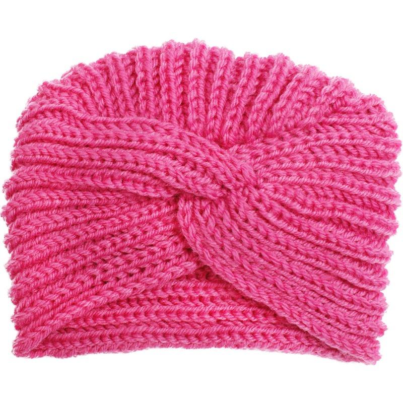 Autumn and winter new children's warm knotted wool hat, baby comfortable pullover hat, baby hat