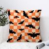 Halloween Scary Bats Pillow Case Plush Fabric Soft Double Sided Print Sofa Cushion Cover Throw Pillow Covers