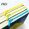 Lightweight Bookmark Long Zipper for Thick Book, Plastic 3D Book Page Marker Reading Men & Women, Accessory Women