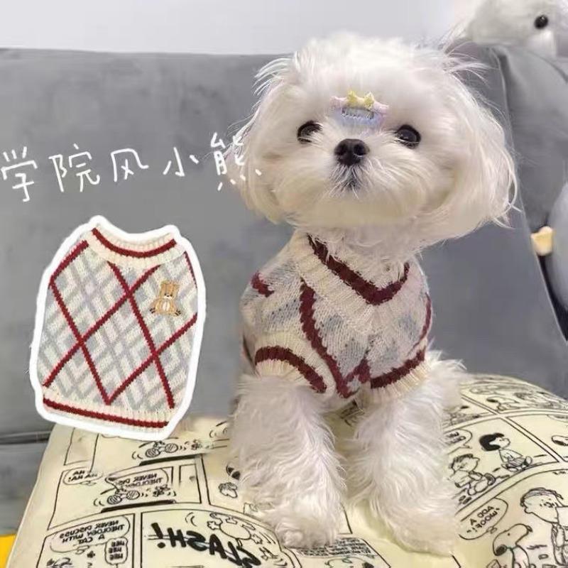 Bear diamond sweater original college autumn winter warm pet cat clothes dog cuter than bear