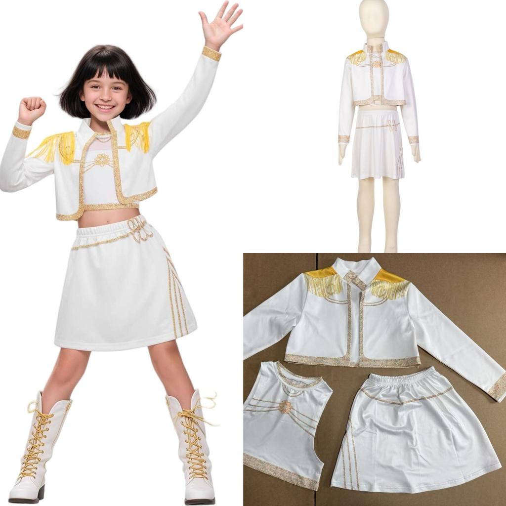 Korejský POP zpěvák kapela Tým KPOP Cosplay Kostým pro Děti Dívky Karnevalová Párty Halloween Vánoční Převlek Oblečení