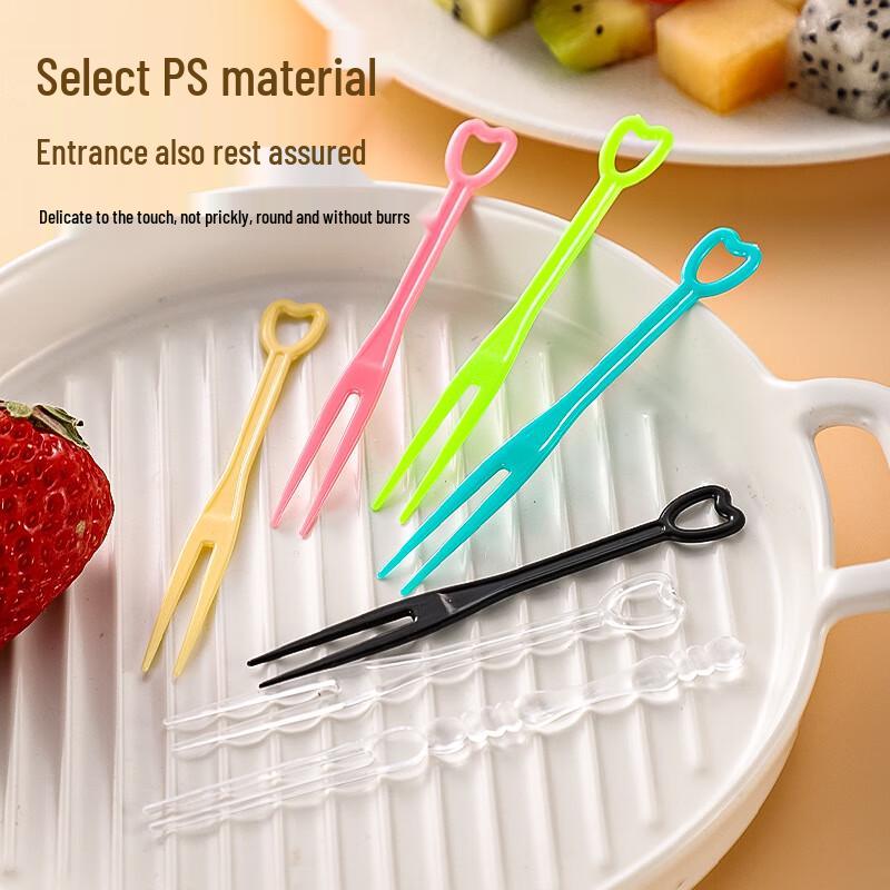 Einweg einzeln verpackte Obst- und Kuchengabeln