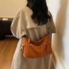 Women's Corduroy Shoulder Bag Solid Color Crossbody Bag