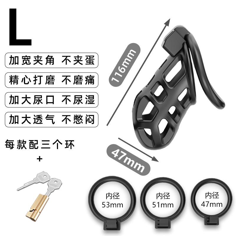 Male Chastity Cage with 4 Size Rings SM Penis Restraint Lock Cage for Man Penis Exercise Training Bondage Adult Sex Toy Birdcage