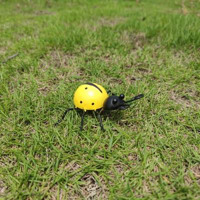 Creative Wrought Iron Ladybug Ornament for Home, Outdoor Courtyard, Garden, or Wall Decor.