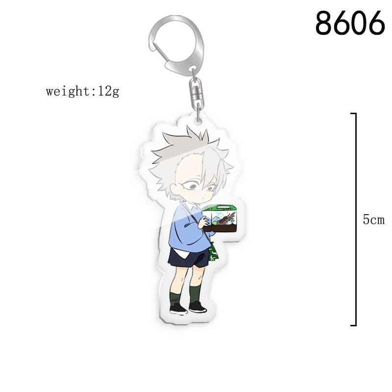 No Kimetsu Yaiba Tanjiro Nezuko Zenitsu Love Pillar Hashira Acrylic Keychain Anime Keychain Accessories For Kids Adults Children's Birthday Gift