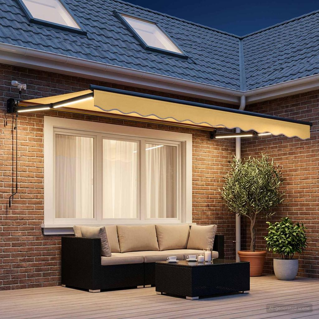 Electric Retractable Awning Sand
