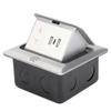 Floor Electrical Outlet Pop Up Damping Desktop Socket TYPEC Dual USB Interface US Standard