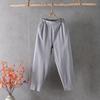 Summer Lightweight Cotton Linen Harem Pants Women's Versatile Casual Loose Slimming Cropped Pants