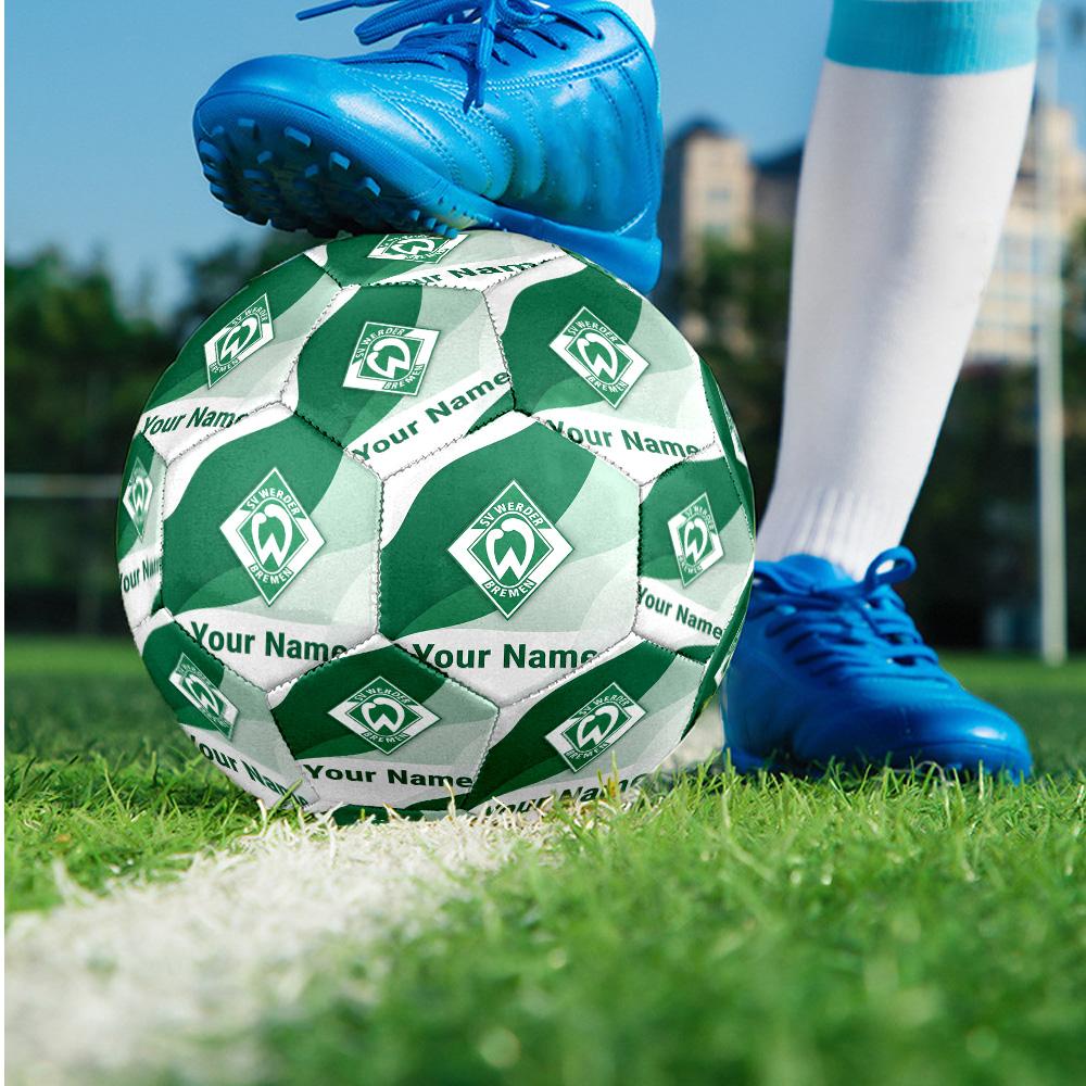 Werder Bremen FC Fashion Size 5 Football Wearproof Non‑Slip Soccer Ball For Sports Training Entertainment Use