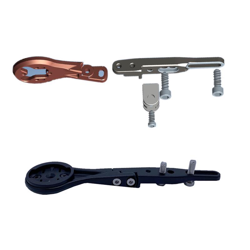 Aluminum Alloy Bicycle Speedometer Handlebar Mount for Magene, Garmin, Bryton, IGS, and GoPro