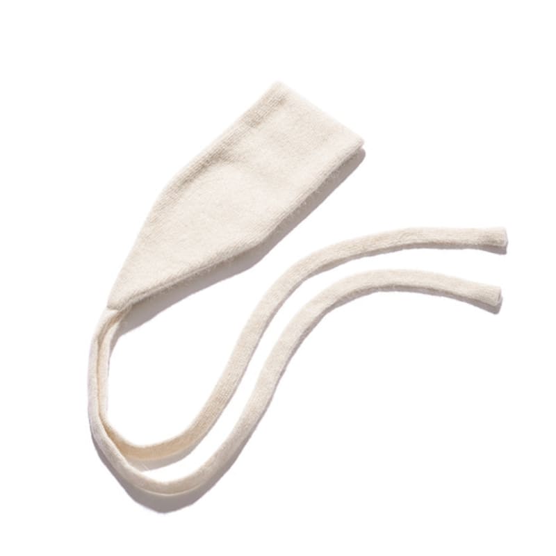 Poev Zweifach gestricktes Haarband - Creme