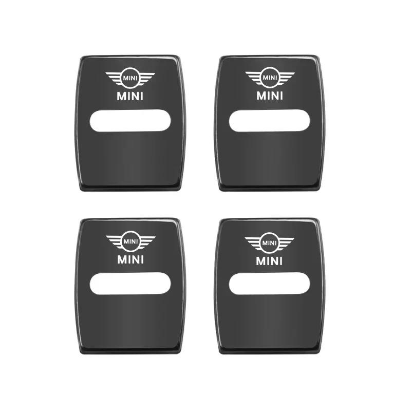Zinc Alloy Car Door Lock Buckle Cover Protective Covers For MINI JCW Cabrio Cooper Countryman Aceman Clubman Coupe Paceman Uylez55