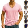 T-shirt Haut Manches Courtes Imprimé Mode Sport et Loisirs pour Hommes T-shirts Unis Pour