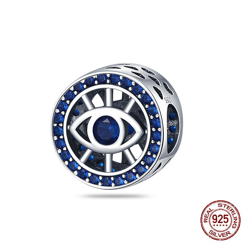 Original Charms Copper Devil'S Eye Series Charm Beads Fit 3Mm Original Bracelet For Women Diy Jewelry Gifts Making