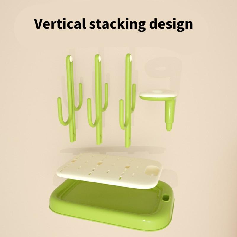 Space Saving Baby Bottle Organizer With Rapid Drying Design And Plastic Construction Hygienic Feeding Accessories