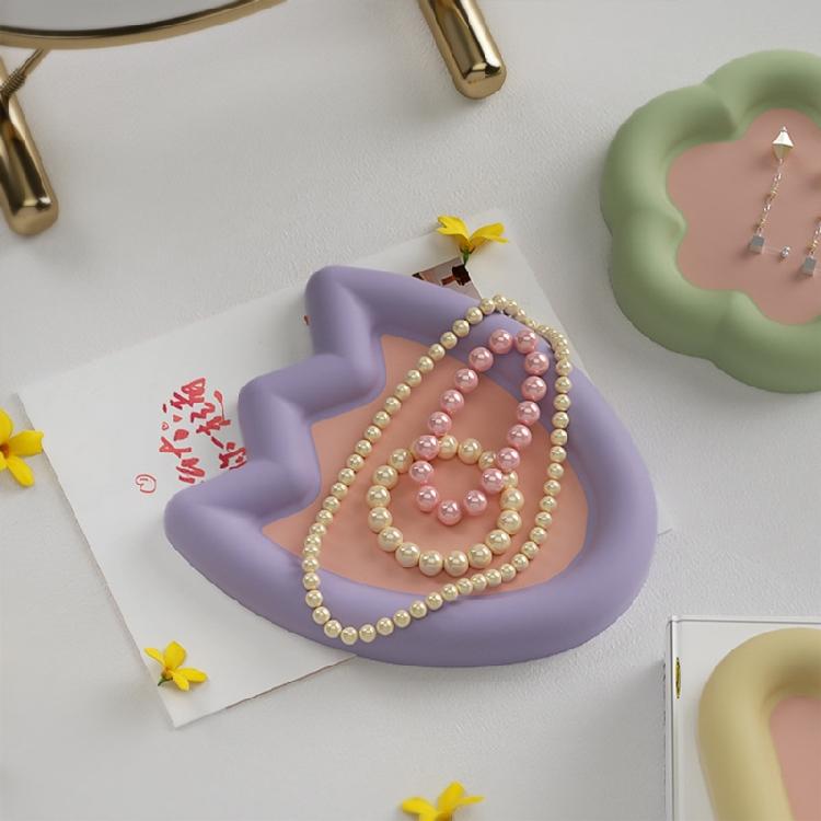 Resin Tray Molds Flower Cloud Dish Molds with Edges Rolling Tray Molds for Epoxy