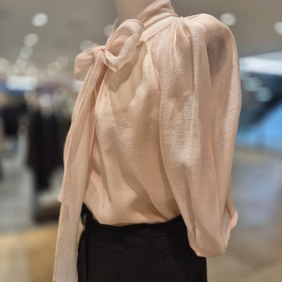Ribbon Tie Blouse EWBLPI0700