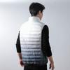 Men's 90 down men's stand-up collar vest white duck down light down jacket gradual change color coat