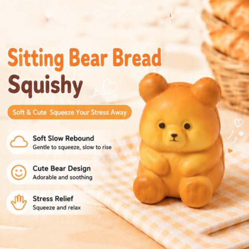 Slow Rising Little Bear Squeeze Toy Hand Relax Slow Rebound Toy Kids Adults
