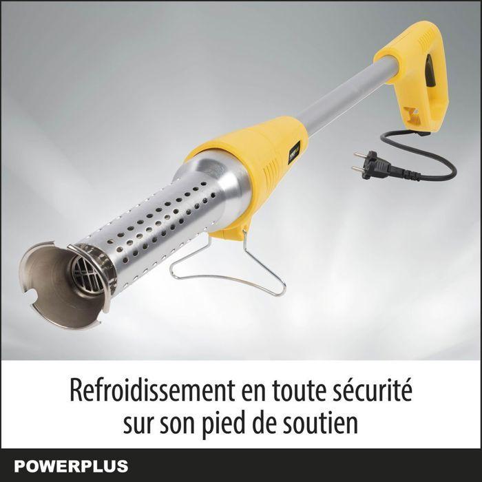 Powerplus Désherbeur Électrique POWXG6601 - Extracteur de Mauvaises Herbes de 2000 W, 115 cm de Long et Température de 650° C