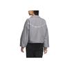 Adidas Fustl W P Jkt2 Stand Collar Loose Comfortable Sports Casual Jacket Women Jackets Gray JM6196