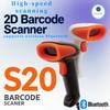 Support Mobile Phone iPad Bluetooth 2D Barcode Reader And S8 QR PDF417 2.4G Wireless Wired Handheld Barcode Scanner USB
