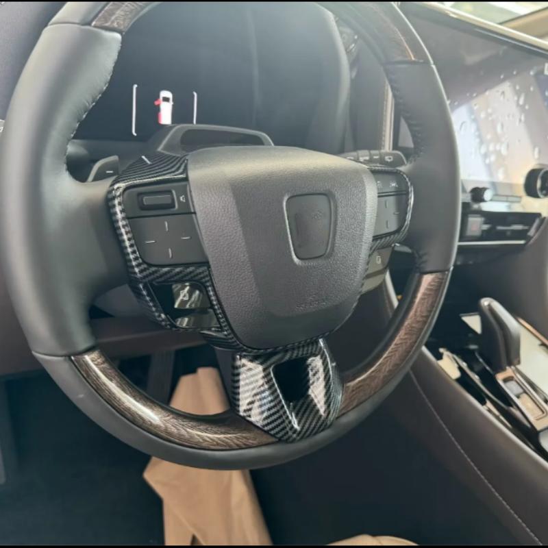 3d Sticker For Toyota Alphard Vellfire 2024 Interior Parts Car Steering Wheel Frame Decoration Trim