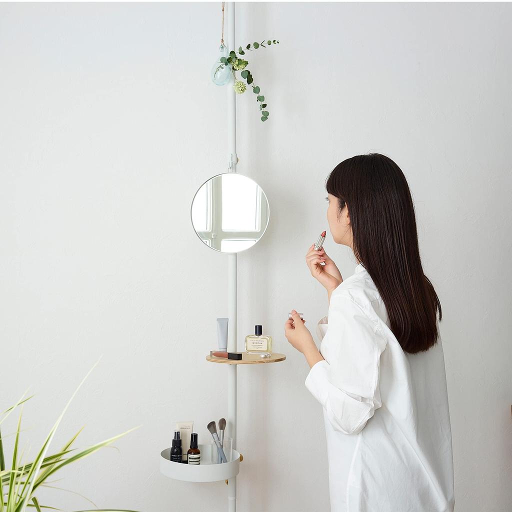 DRAW A LINE 023 Mirror White Draw A Line Mirror White 24cm W X 1.2cm D X 25.7cm H Weight 660g D-MIR-WH