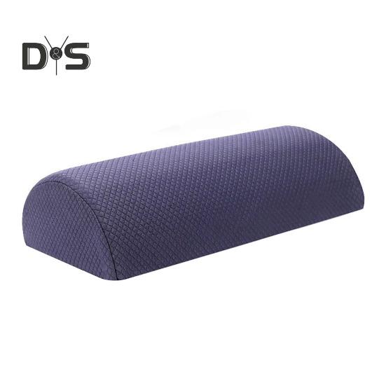 Half Moon Bolster Pillow for Legs Back Sleeping Knee Pillow Memory Foam Under Knee Pillow with Machine Washable Cover for Ankle Foot Comfort