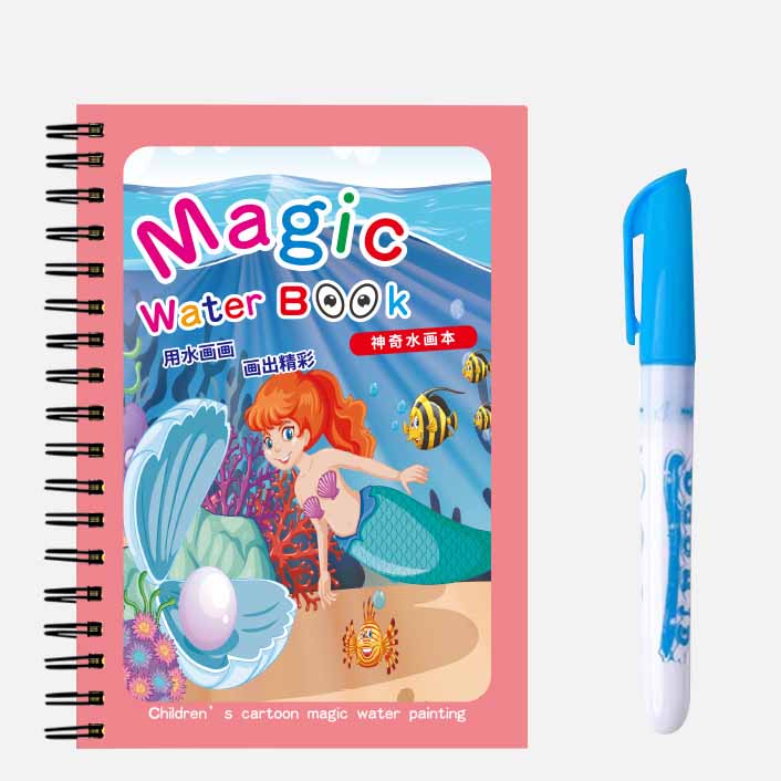 

Волшебная водная книга для рисования для детей, многоразовая игрушка-раскраска своими руками, не пачкается, не требует чернил, идеально подходит для малышей и дошкольников