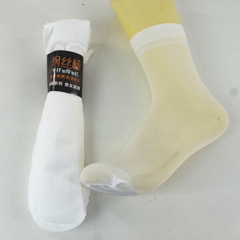 10 Pairs of Men's Thick and Long Reinforced Nylon Stockings, Thin Style, Breathable, Suitable for Spring, Summer and Autumn, Plus Stockings
