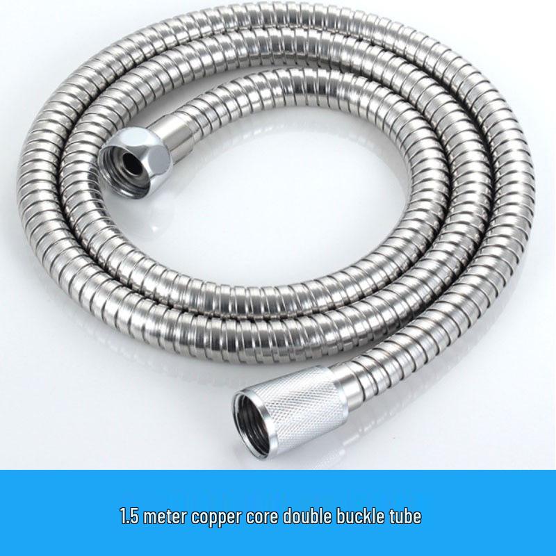 High-Pressure Stainless Steel Shower Hose - Explosion-Proof for Cold & Hot Water