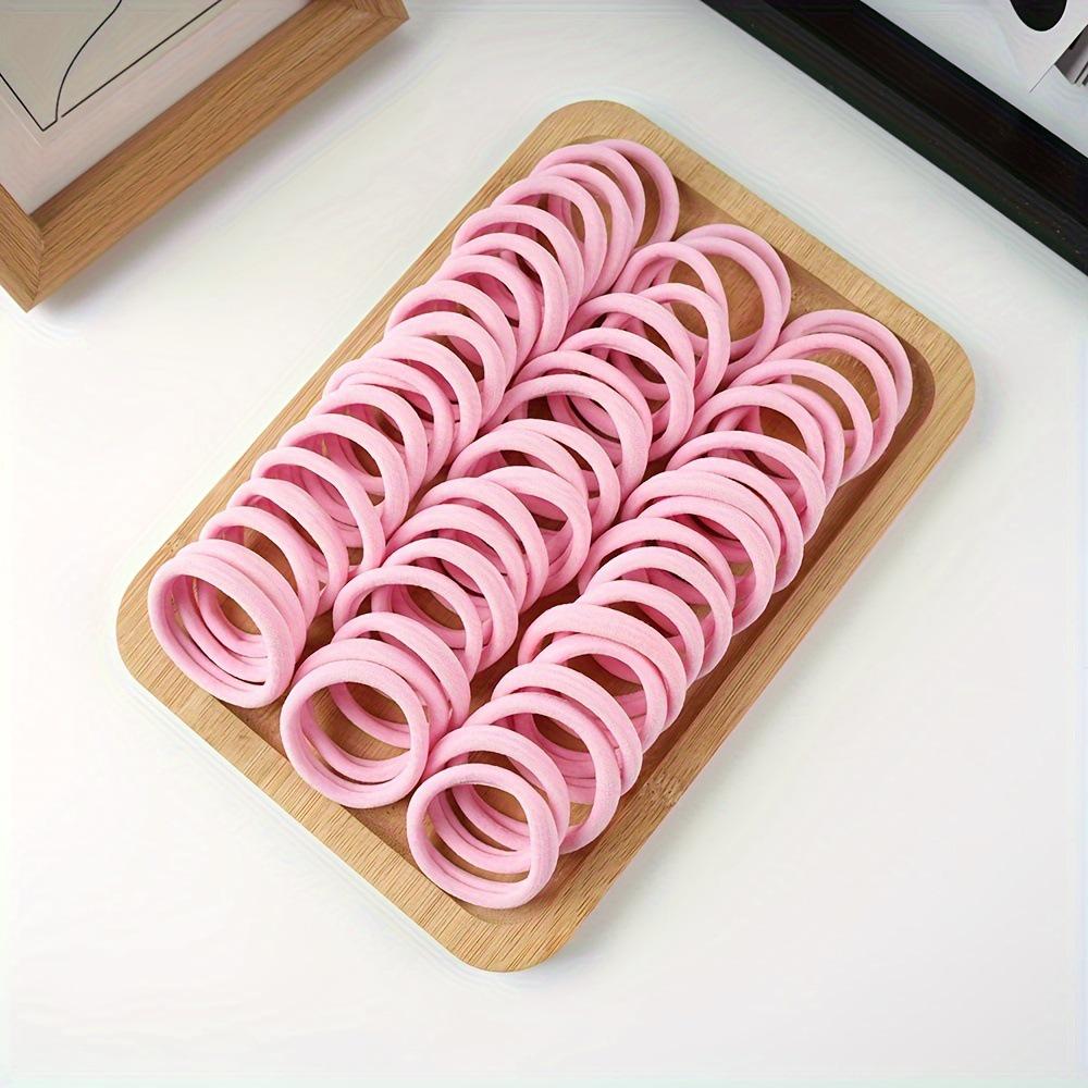 

Thick Black Elastic Hair Tie - High Ponytail, Non-Damaging, Large Size, Candy Colors