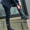Men's & Women's Waterproof Non-Slip Rain Shoe Covers - Thickened, Wear-Resistant, High-Top for Rainy Day Riding