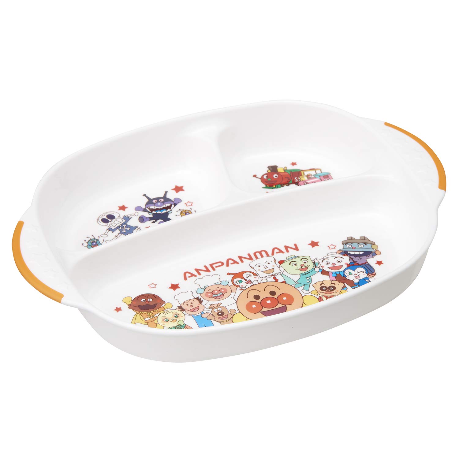 

LEC Anpanman Lunch Baby and Boilable Disinfection Safe x x White Plate, Children s Tableware, Food, Microwave, Dishwasher, (25.5 19.5 3.5 cm), белый
