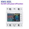 KWS-302 8 In1 Power Meter AC Digital Display Multifunctional Rail Voltage and Current Meter 170-300V/63A Ammeter Voltmeter