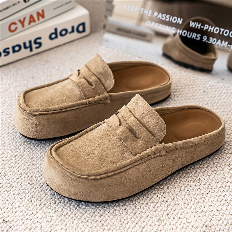 2025 Baotou Half Slippers - Unisex One-Step Lazy Soft Sole Mules Outdoor Retro Style