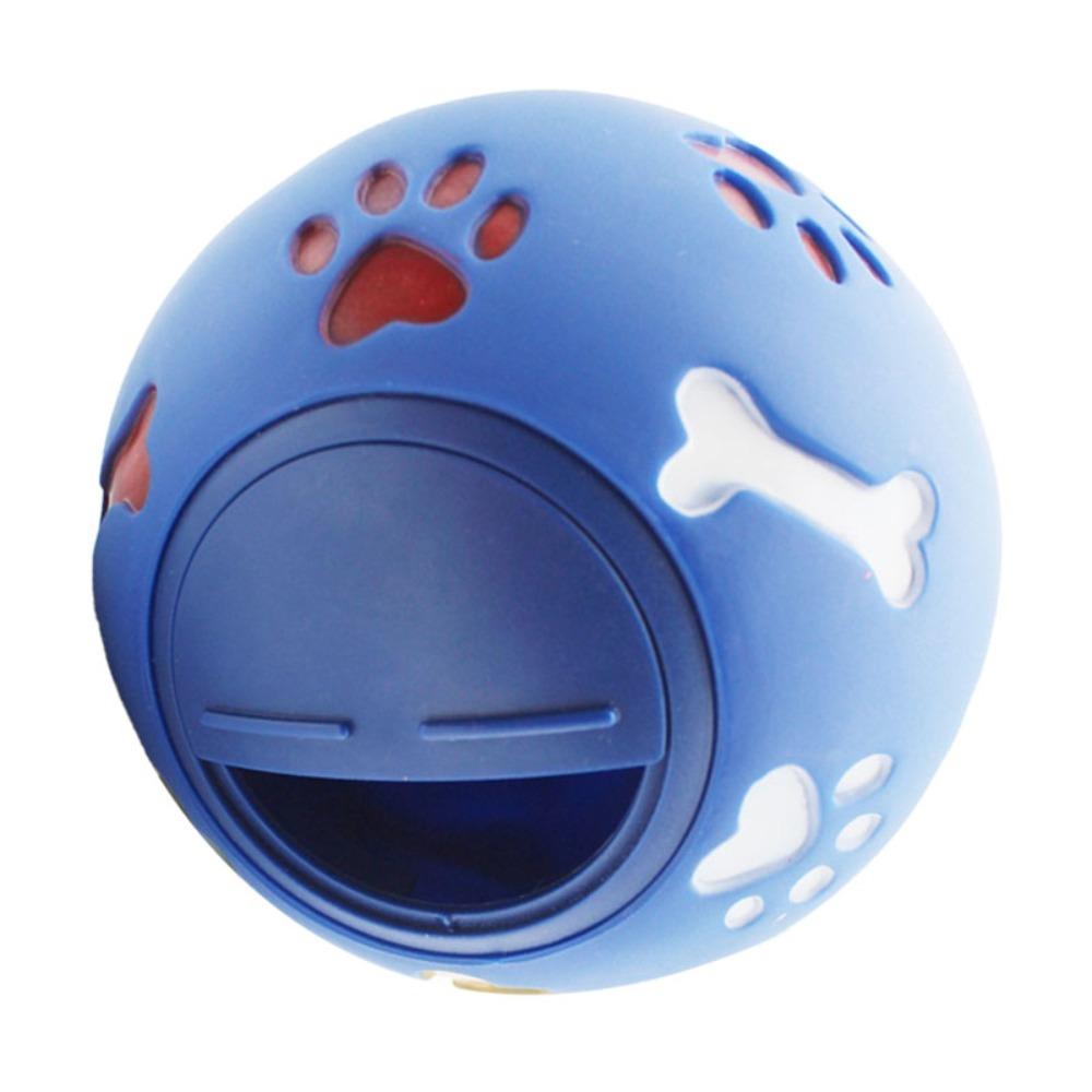 Multi Colors Food Dispensing Ball Milk Scent Rubber Wobble Feeder IQ Puzzle Toy Boredom Relief