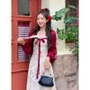 Chinese Style Floral Dress Women's Long Dress