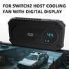 For Switch2 Host Cooling Fan With Digital Display Heat Dissipation Fan For Nintendo 2 Game Console With Two Speed Gears Adjustme